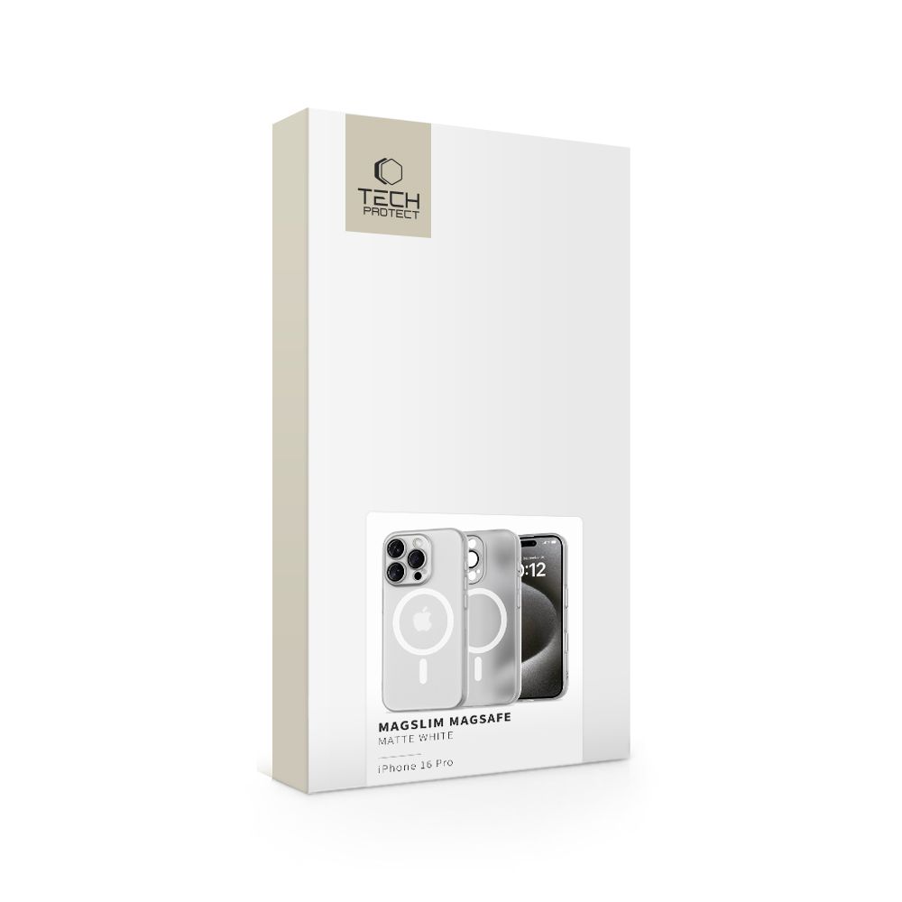 Tech-Protect iPhone 16 Pro Case MagSlim MagSafe, White