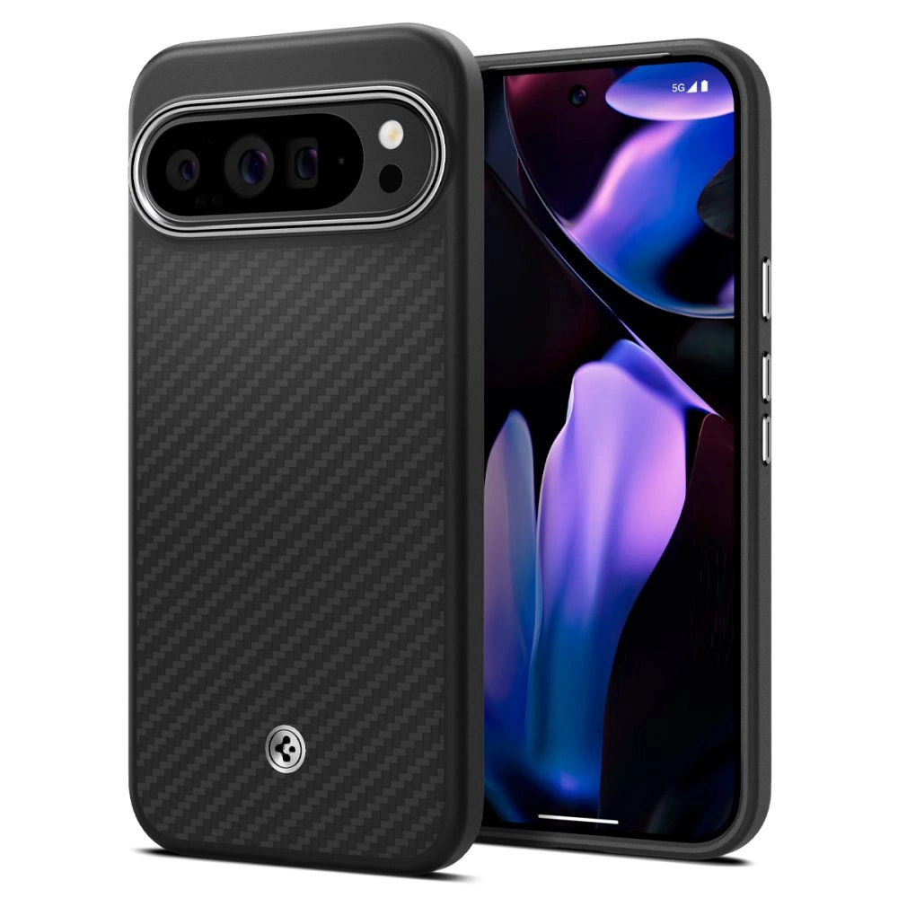 Google Pixel 9 Pro XL Spigen Enzo Aramid Case Cover, Black | Telefona Maciņš Vāks Apvalks Bampers