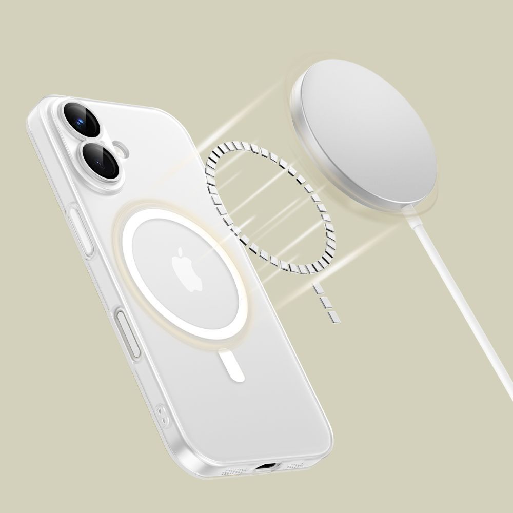 Apple iPhone 15 Pro 6.1\'\' Tech-Protect MagSlim MagSafe Case Cover, White