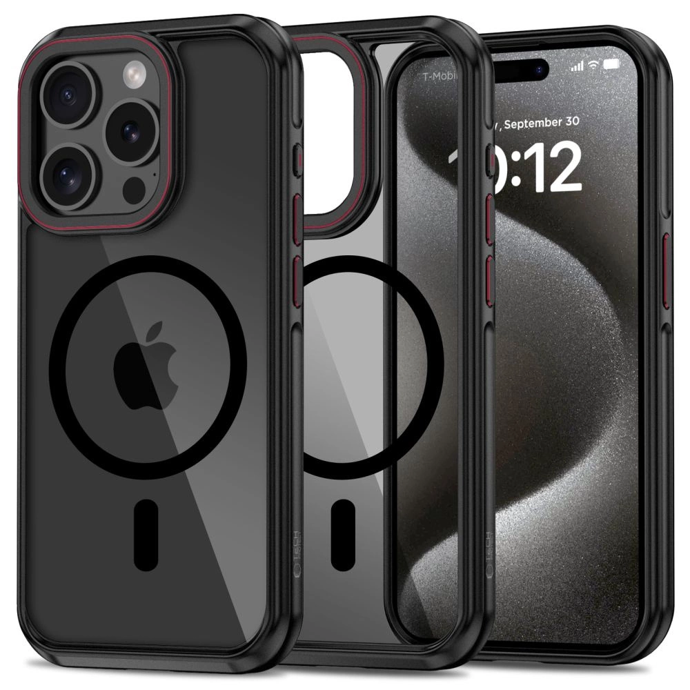 Apple iPhone 15 Pro 6.1'' Tech-Protect MagFlex MagSafe Case Cover, Black