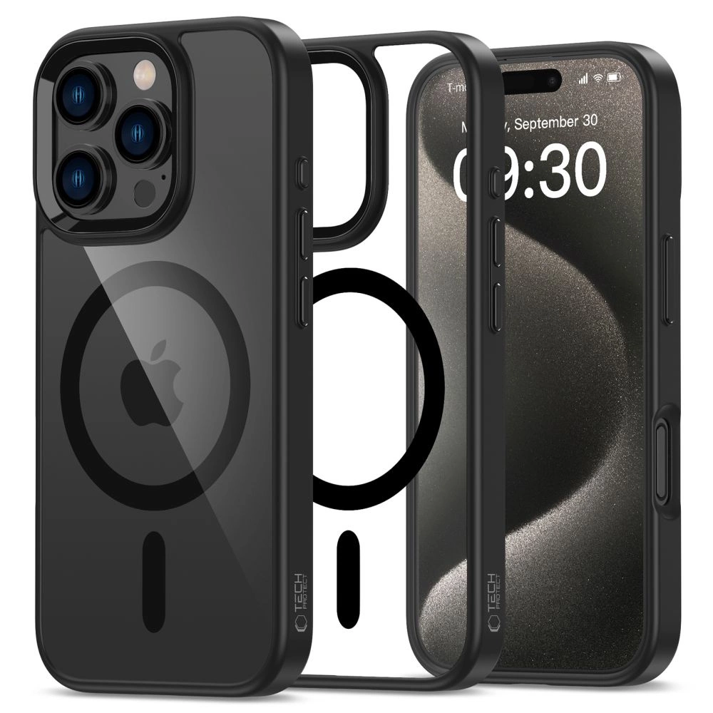 Apple iPhone 16 Pro 6.3'' Tech-Protect MagMat MagSafe Case Cover, Clear