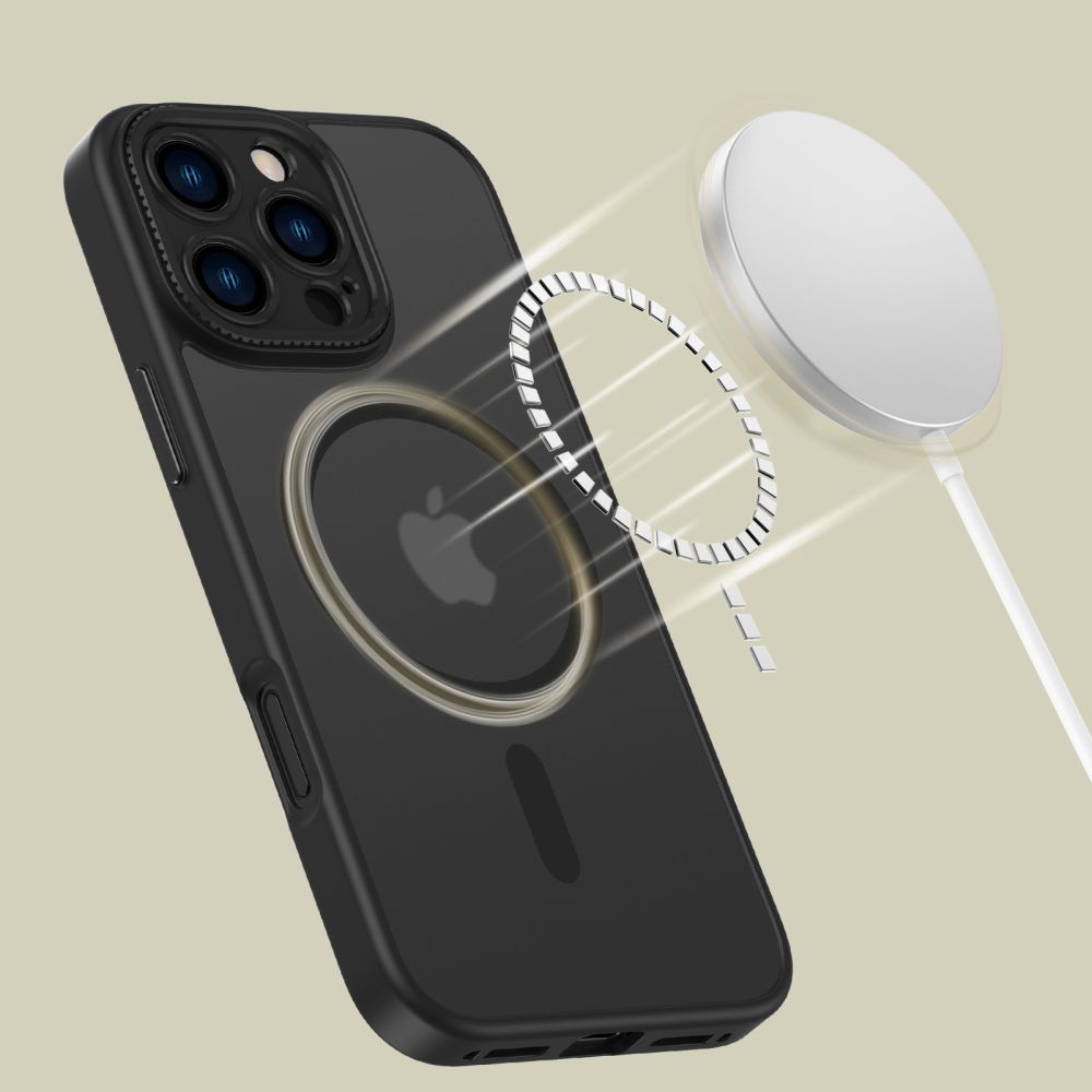 Tech-Protect MagCam MagSafe Case for iPhone 16 Pro Max Semi-Transparent