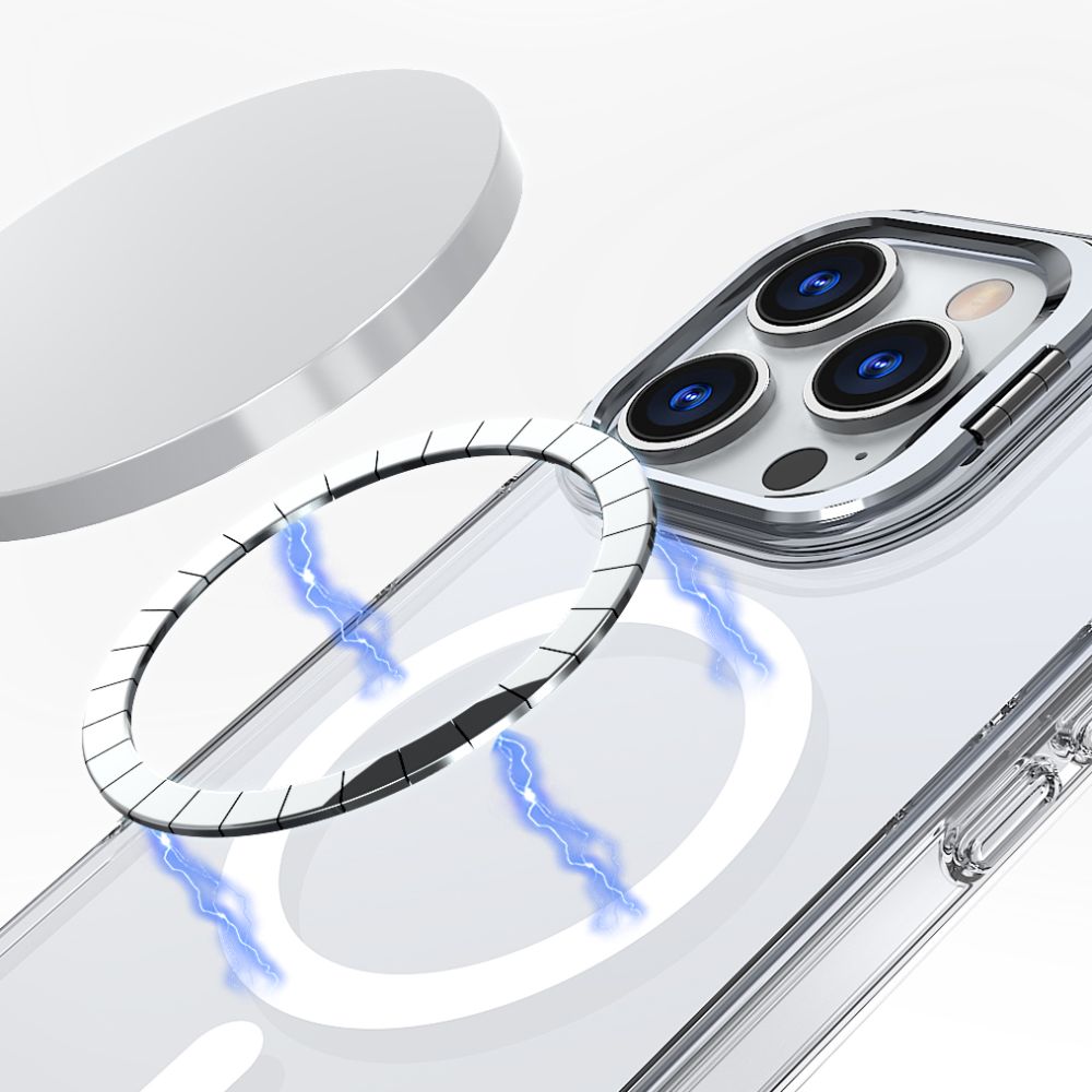 Apple iPhone 16 6.1\'\' Tech-Protect MagStand MagSafe Case Cover, Clear