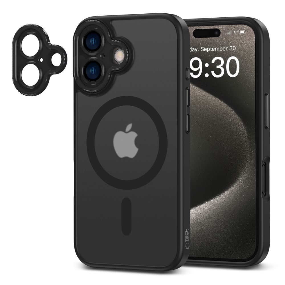 Tech-Protect iPhone 16 Case MagCam MagSafe, Semi-Transparent