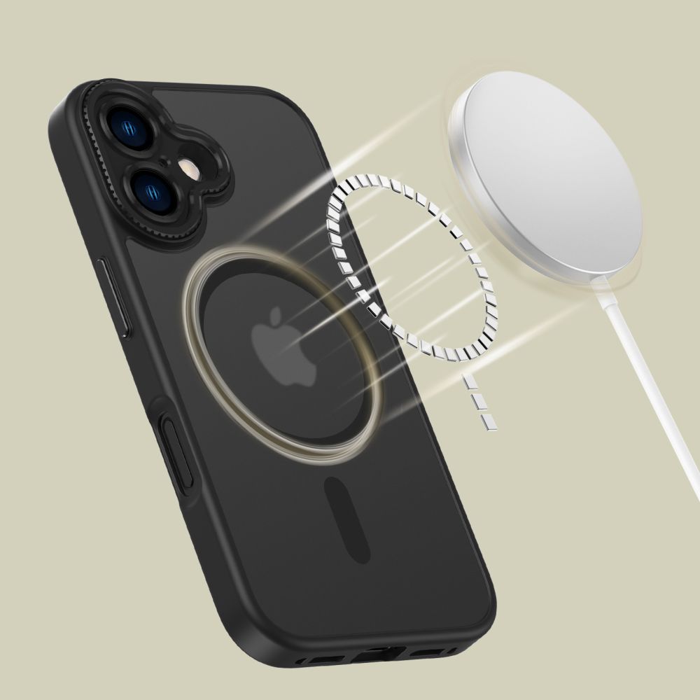 Tech-Protect iPhone 16 Case MagCam MagSafe, Semi-Transparent