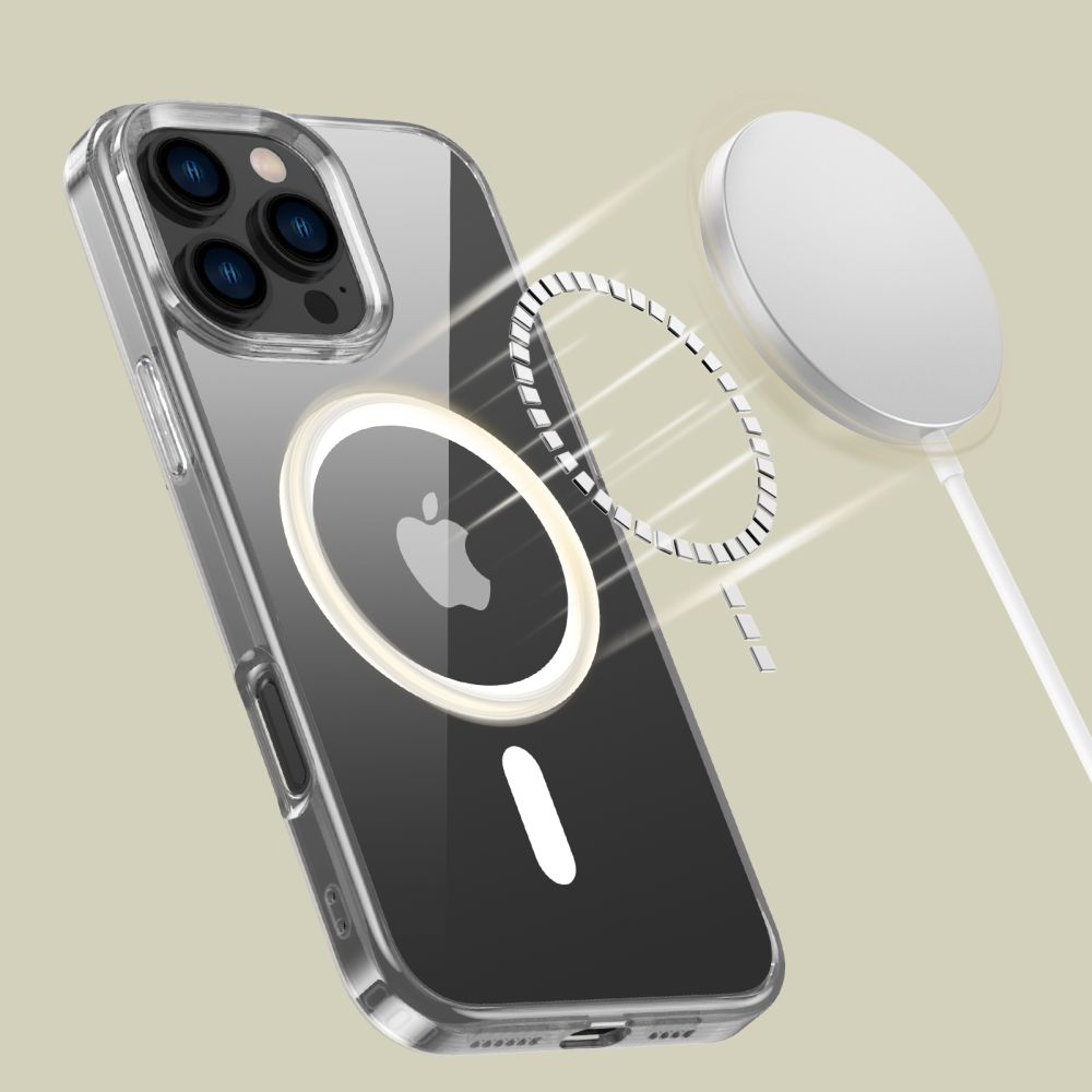 Tech-Protect iPhone 16 Pro Max Case FlexAir Hybrid MagSafe, Clear