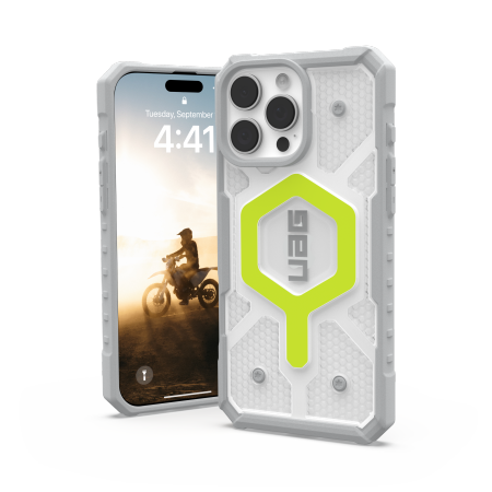 UAG Pathfinder Clear Magsafe Case for iPhone 16 Pro Max - Green