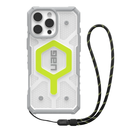 UAG Pathfinder Clear Magsafe Bundle Case with Lanyard for iPhone 16 Pro Max - Green