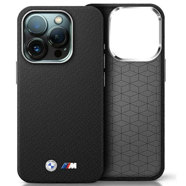 BMW M Edition Kevlar Wrapped Metal iPhone 16 Pro Max Case - Black