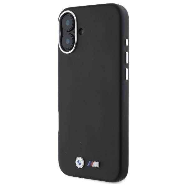 BMW M Smooth Full Wrapped Metal MagSafe vāciņš iPhone 16, melns
