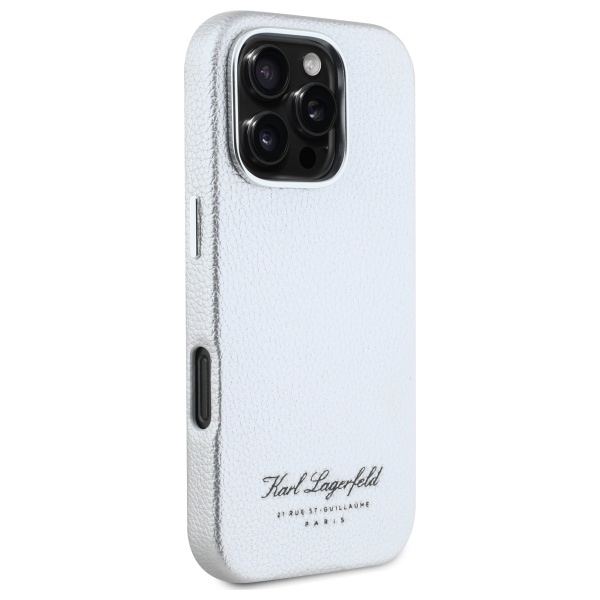 Apple iPhone 16 Pro Max 6.9\'\' Karl Lagerfeld Hotel RSG Cover Case, Gray