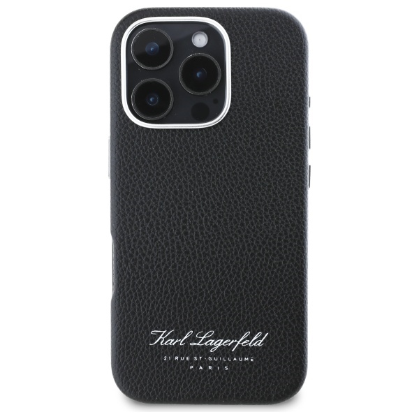 Karl Lagerfeld iPhone 16 Pro Case Hotel RSG, Black