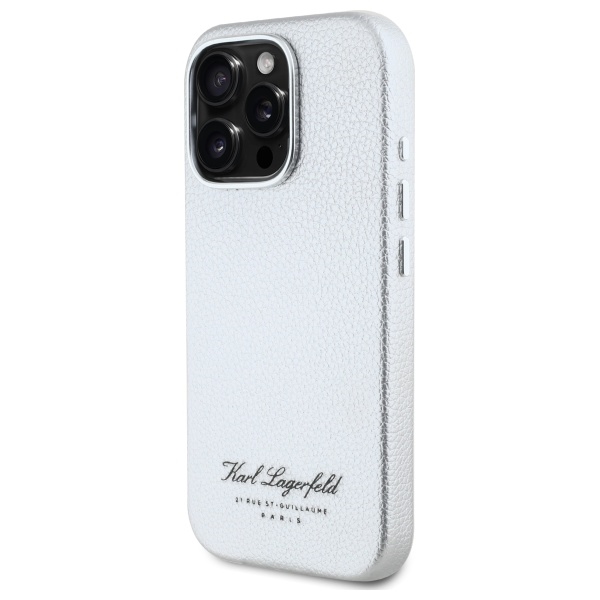 Apple iPhone 16 Pro 6.3\'\' Karl Lagerfeld Hotel RSG Cover Case, Gray