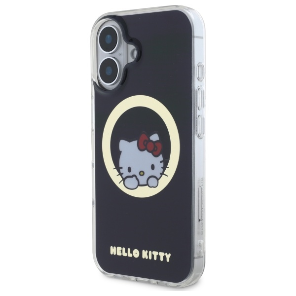 Hello Kitty iPhone 16 Case IML Sweet Kitty MagSafe, Black