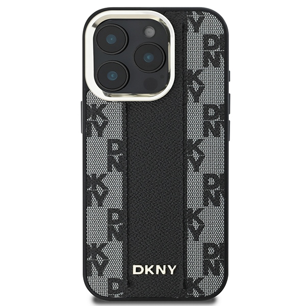 Dkny iPhone 16 Pro Max Case Checkered Pattern MagSafe, Black
