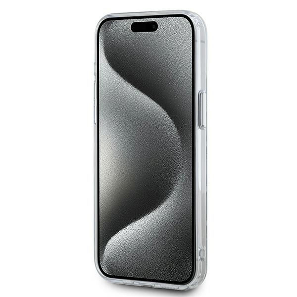 Karl Lagerfeld iPhone 15 Pro Max Case IML Monogram Karl & Choupette MagSafe, Clear