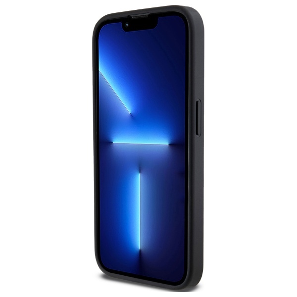 DKNY iPhone 15 Pro Max Case Plain Silver MagSafe Logo, Black