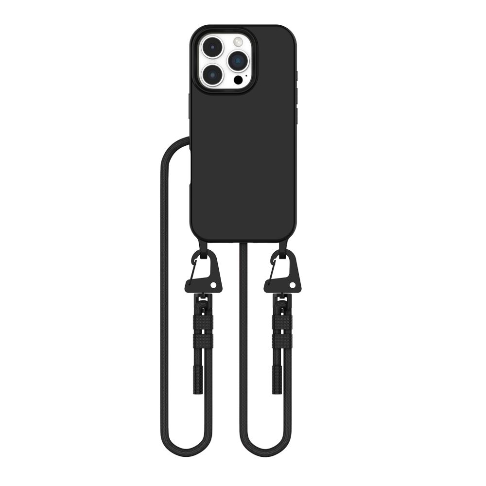 Tech-Protect iPhone 16 Pro Case MagNecklace with Lanyard, Black