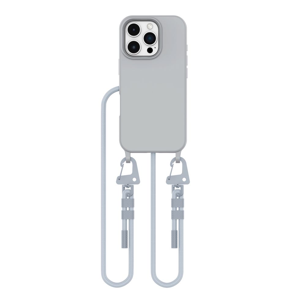 Tech-Protect iPhone 16 Pro Max Case MagNecklace MagSafe with Lanyard, Gray