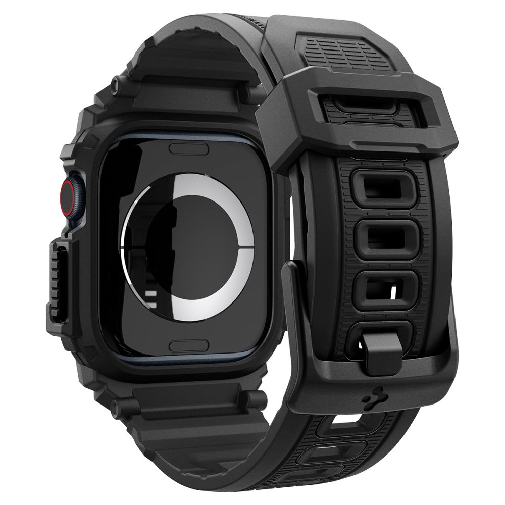 Spigen Apple Watch 10 (42mm) Strap Case Rugged Armor Pro, Black