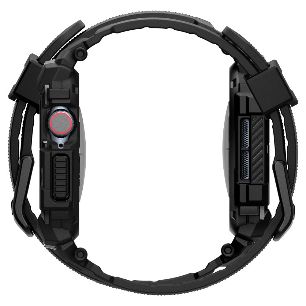 Spigen Apple Watch 10 (42mm) Strap Case Rugged Armor Pro, Black