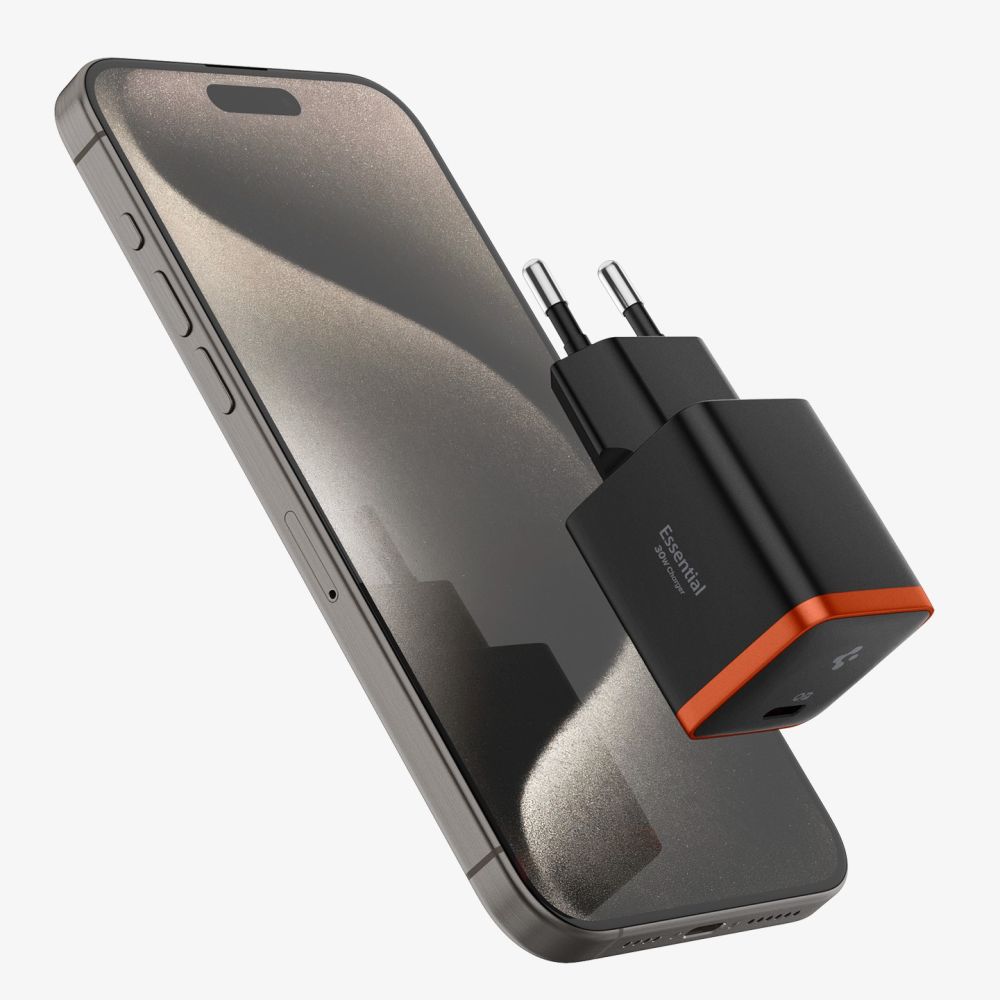 Spigen ArcStation Essential EE301EU 30W Wall Charger - Black