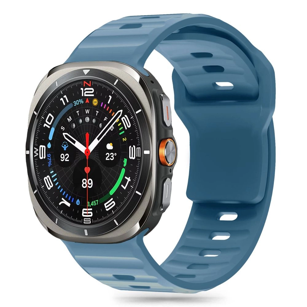 Tech-Protect Silicone Line Strap for Samsung Galaxy Watch Ultra (47mm) - Blue