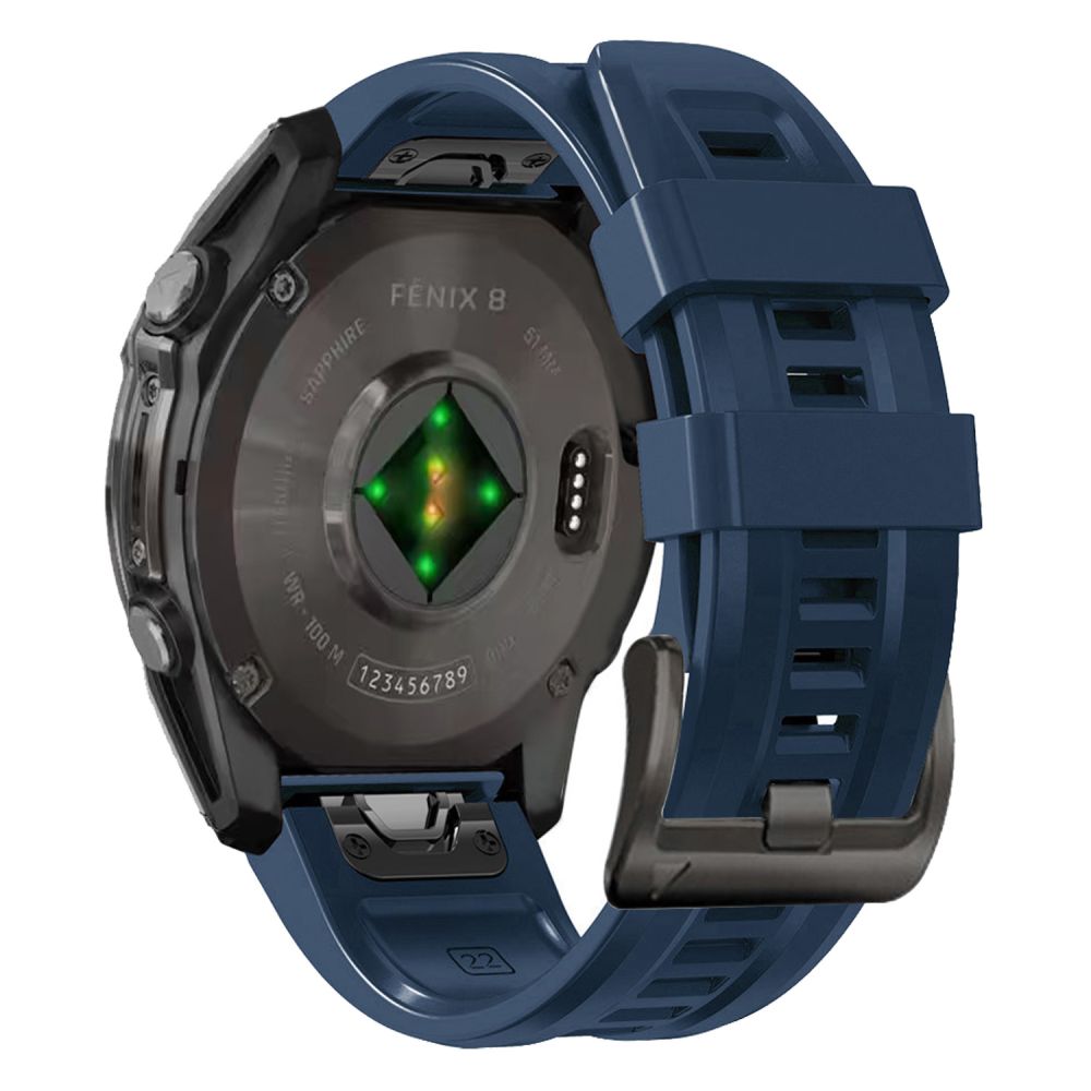 Tech-Protect silikona siksniņa Garmin Fenix 5 / 6 Pro 7 8 (47 mm) E - zila | Silicone Strap (47mm) Blue