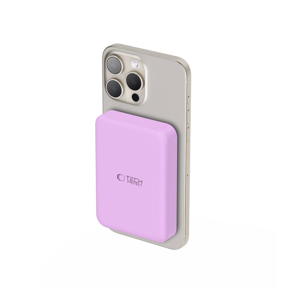 Tech-Protect LifeMag MagSafe PB11 10000mAh Power Bank, Pink