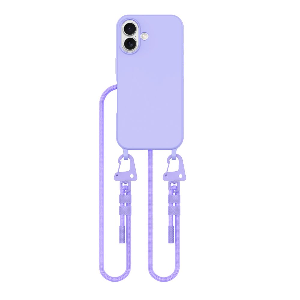 Tech-Protect MagNecklace MagSafe Case for iPhone 16 with Lanyard, Purple