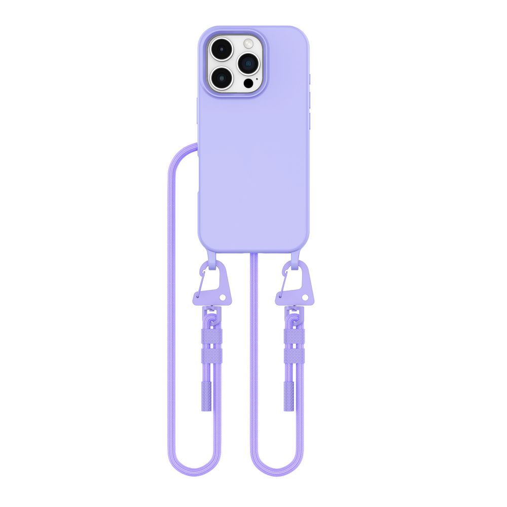 Tech-Protect iPhone 16 Pro Max Case MagNecklace MagSafe with Lanyard, Purple