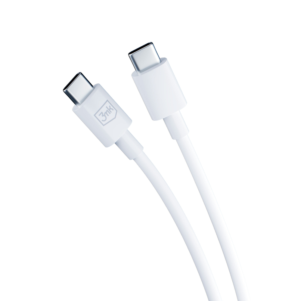 3mk Hyper Charger PD GaN 25W Wall Charger with USB-C Cable, White