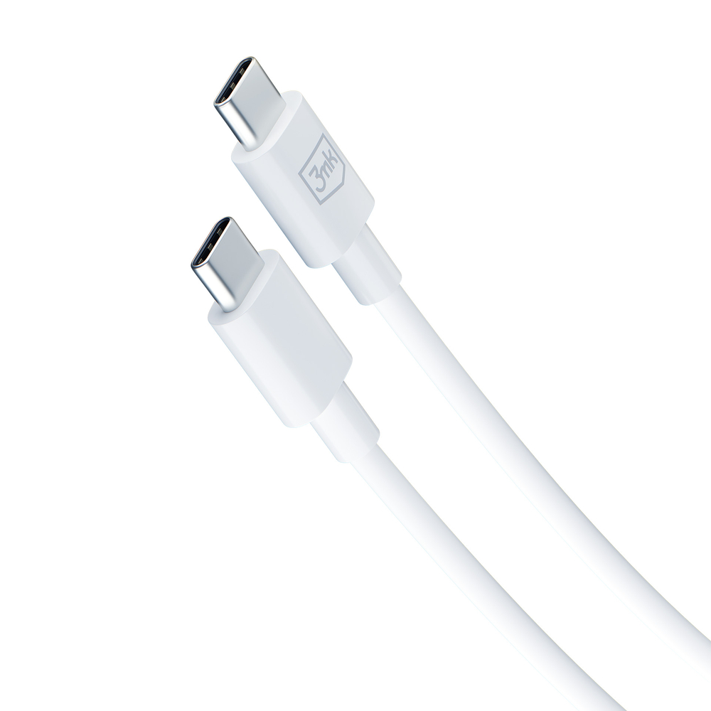 3mk Hyper Charger PD GaN 25W Wall Charger with USB-C Cable, White