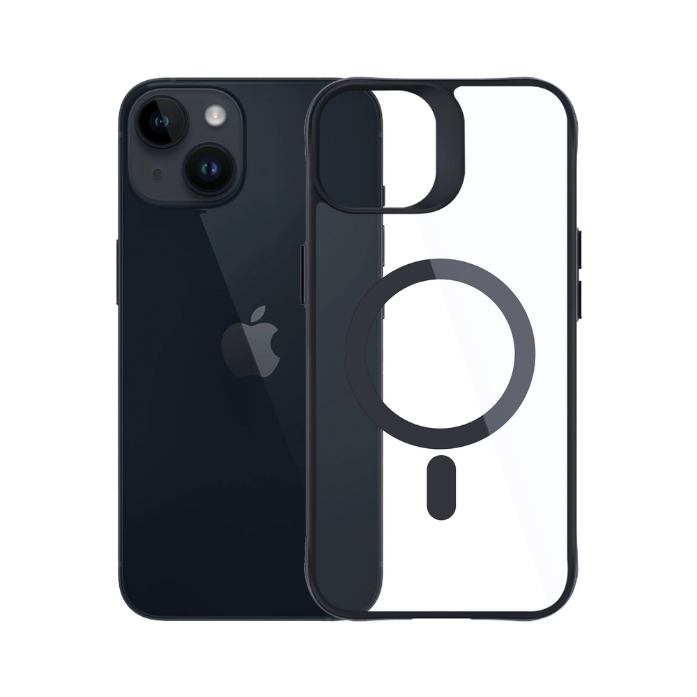 Apple iPhone 13 / 14 6.1\'\' 3MK Satin Armor MagCase Case Cover, Transparent