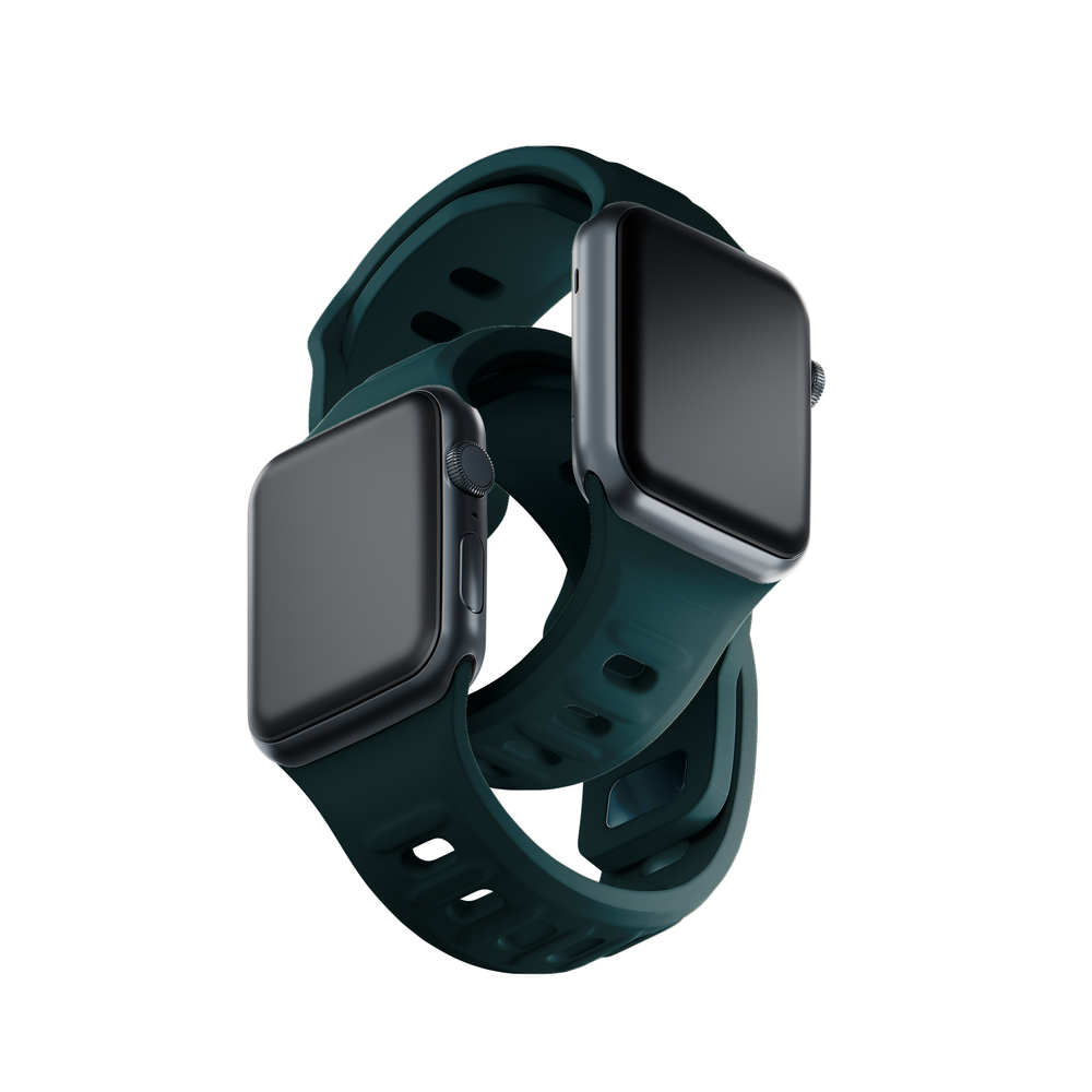 Ремешок 3mk для Apple Watch 38 / 40 / 41 mm, силиконовый, зеленый