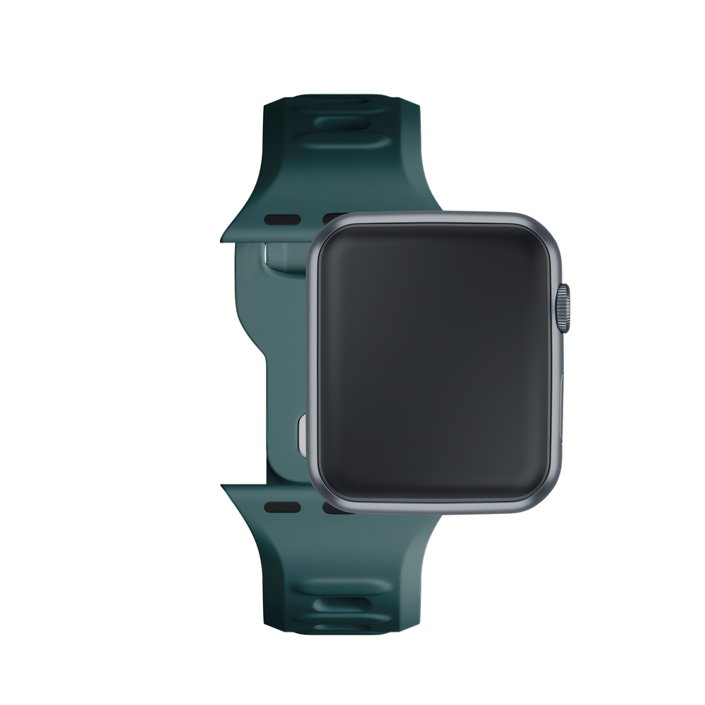 Ремешок 3mk для Apple Watch 38 / 40 / 41 mm, силиконовый, зеленый