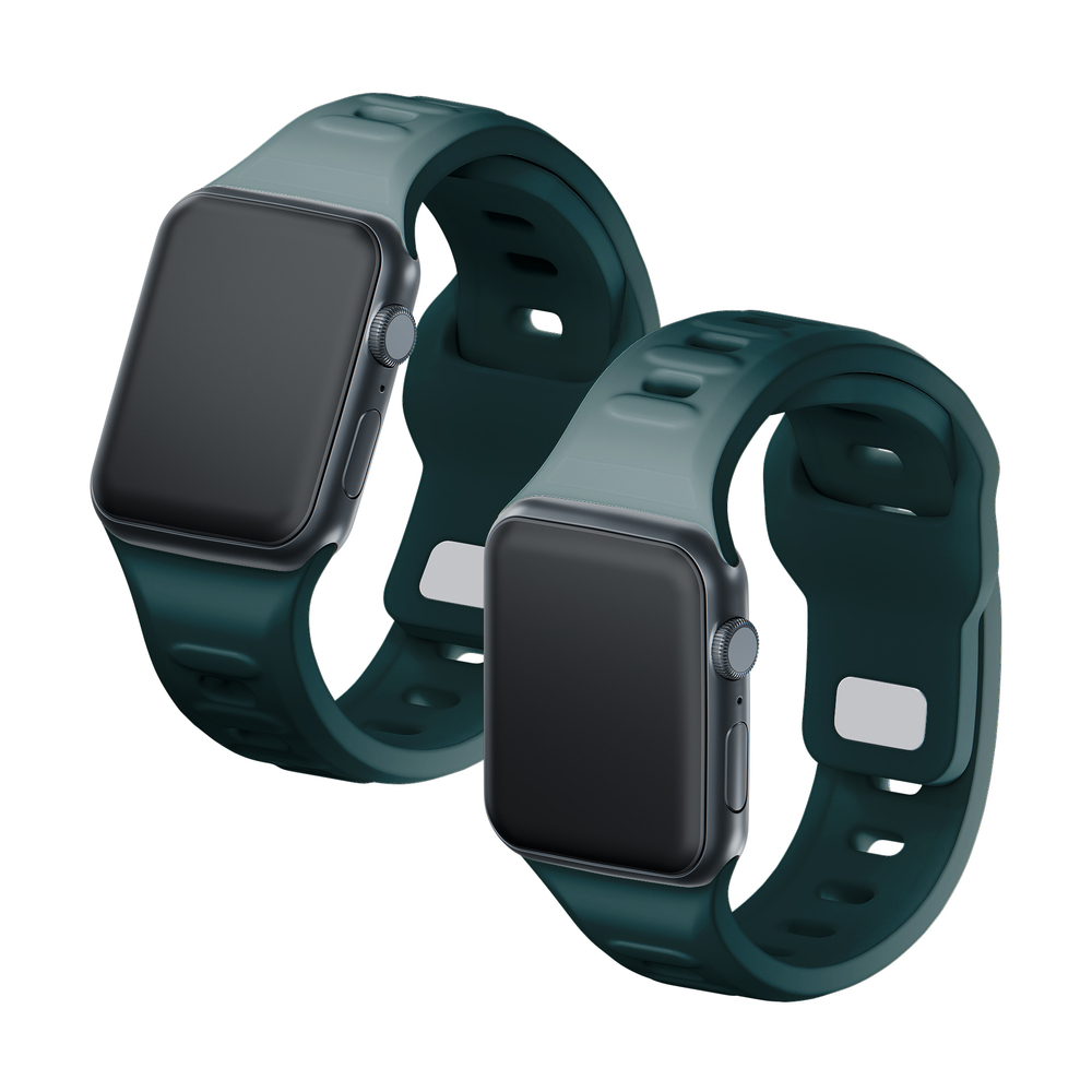 Силиконовый ремешок 3mk для Apple Watch 42 / 44 / 45 / 49 mm, зеленый