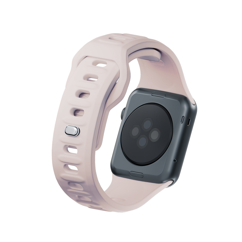 3mk Silicone Watch Strap for Apple Watch 42 / 44 / 45 / 49 mm, Beige