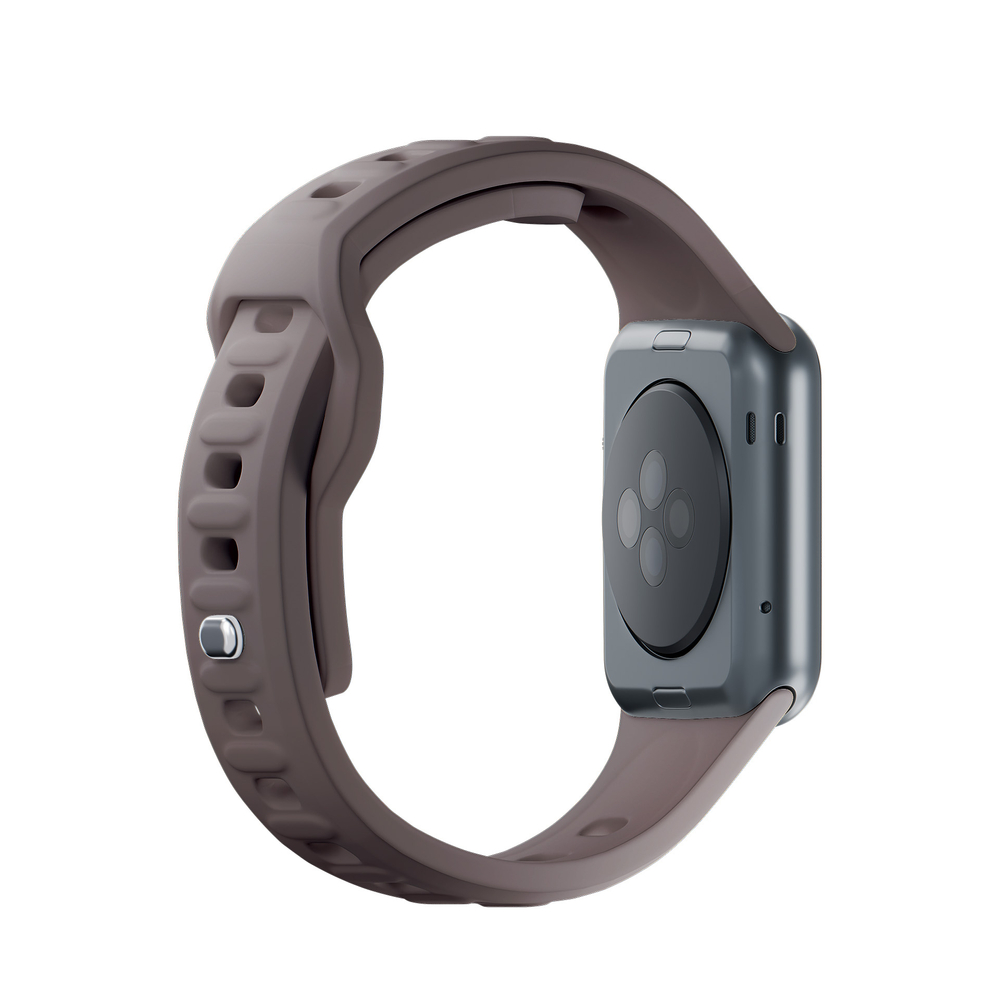 3mk Silicone Watch Strap for Apple Watch 42 / 44 / 45 / 49 mm, Brown
