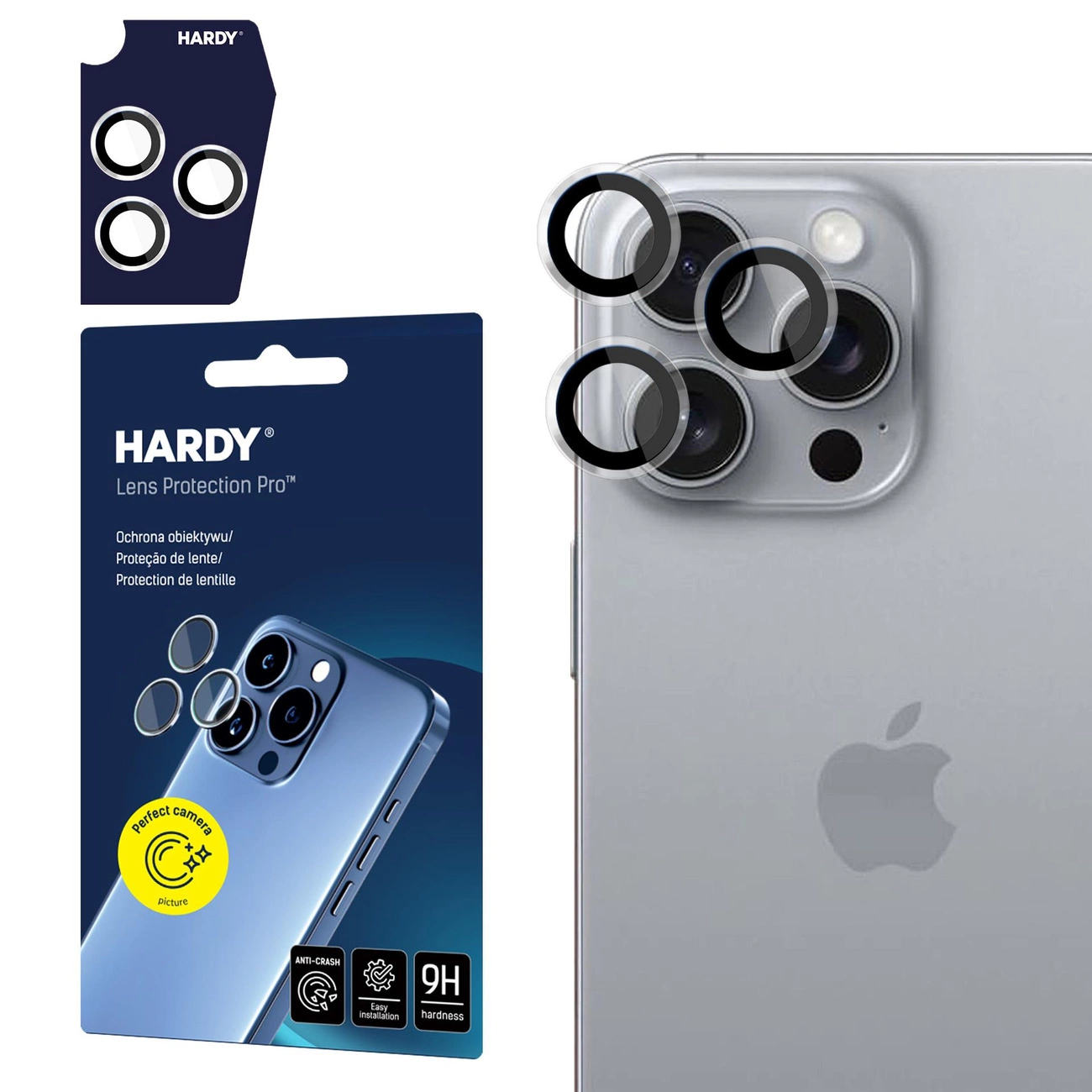 Apple iPhone 16 Pro /16 Pro Max - HARDY Lens Protection Pro Transparent