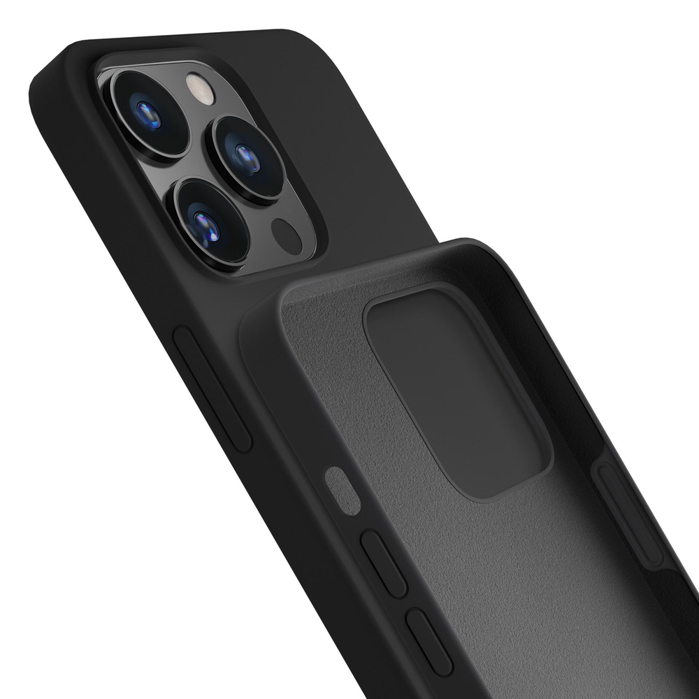3mk Silicone Case for iPhone 16 Pro Max, Black