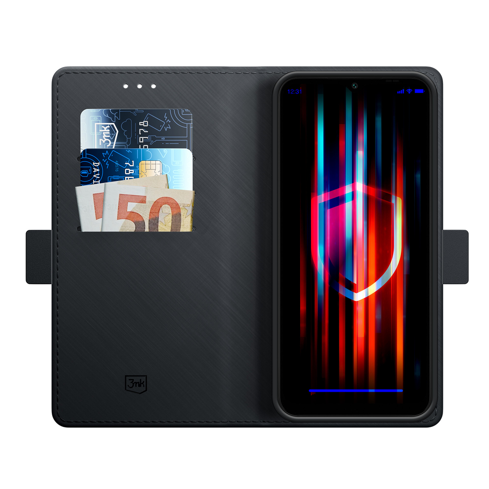 3Mk Protection Samsung Galaxy A14 4G Wallet Case, Black