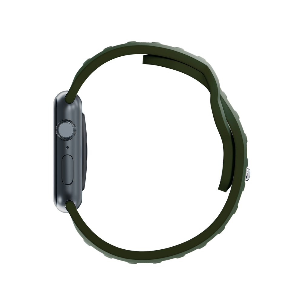 Силиконовый ремешок 3mk для Apple Watch 42 / 44 / 45 / 49 мм, зеленый