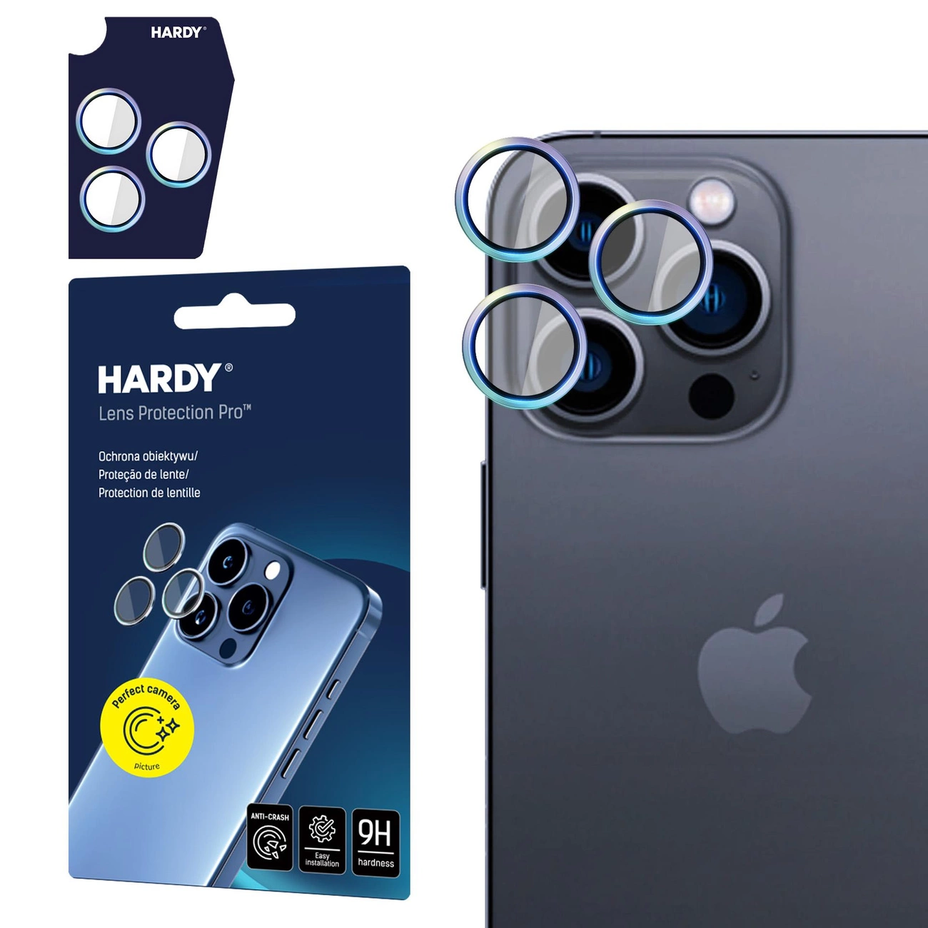 Apple iPhone 16 Pro /16 Pro Max - HARDY Lens Protection Pro Rainbow