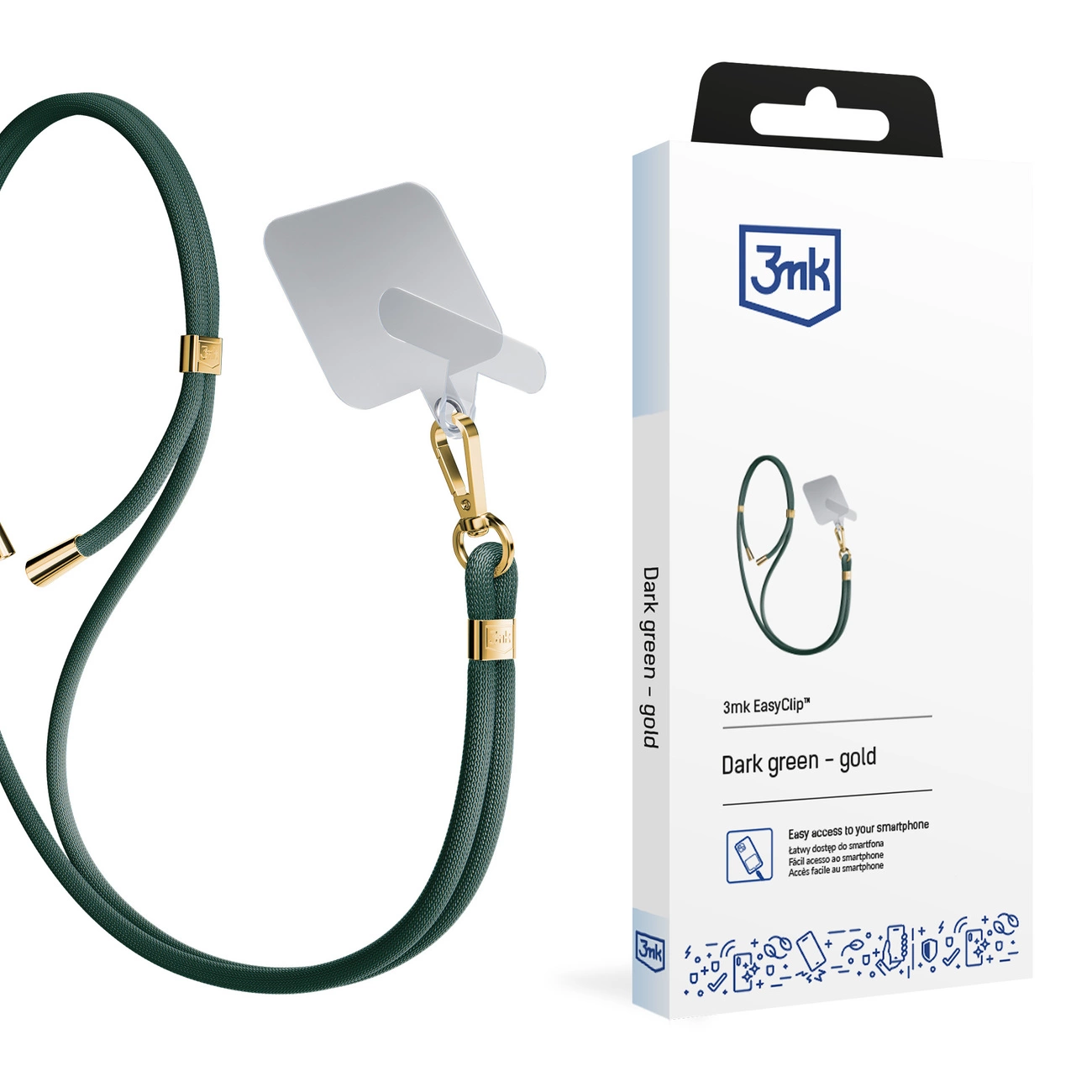 Accessories Dark Green (gold) - 3mk EasyClip