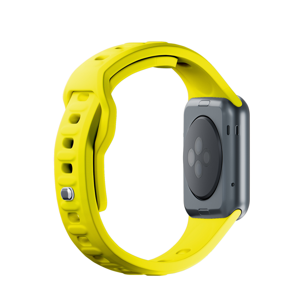 3mk Silicone Watch Strap for Apple Watch 38 / 40 / 41 mm, Yellow