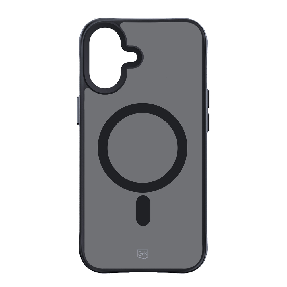 3mk iPhone 16 Case Smoke MagCase with MagSafe, Semi-Transparent