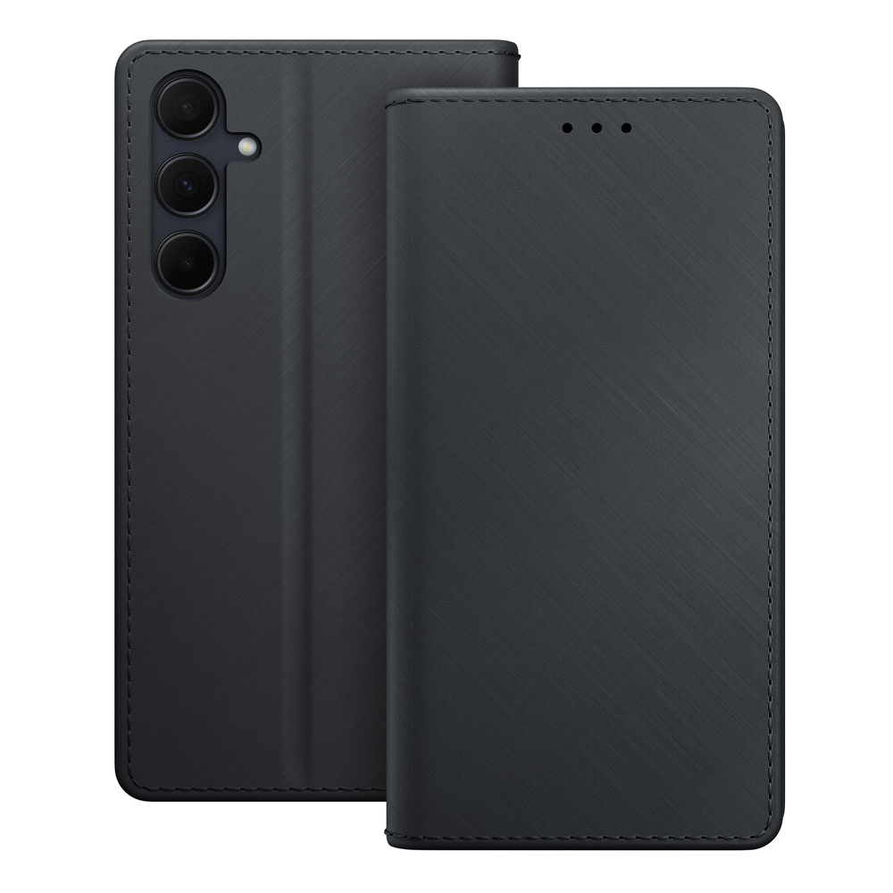 3mk Samsung Galaxy A25 5G atverams vāciņš maciņš grāmatiņa Wallet Case, melns