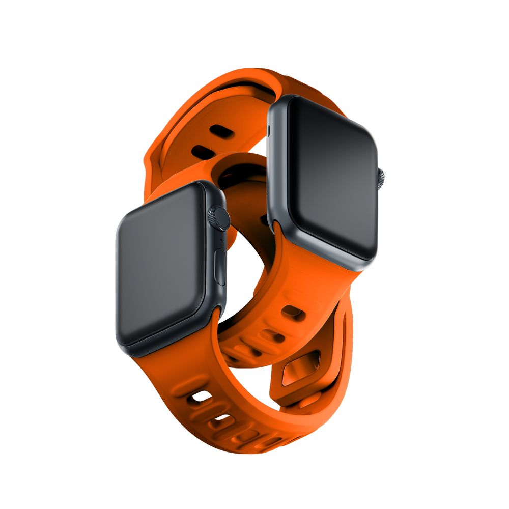Силиконовый ремешок 3mk для Apple Watch 38 / 40 / 41 mm, оранжевый