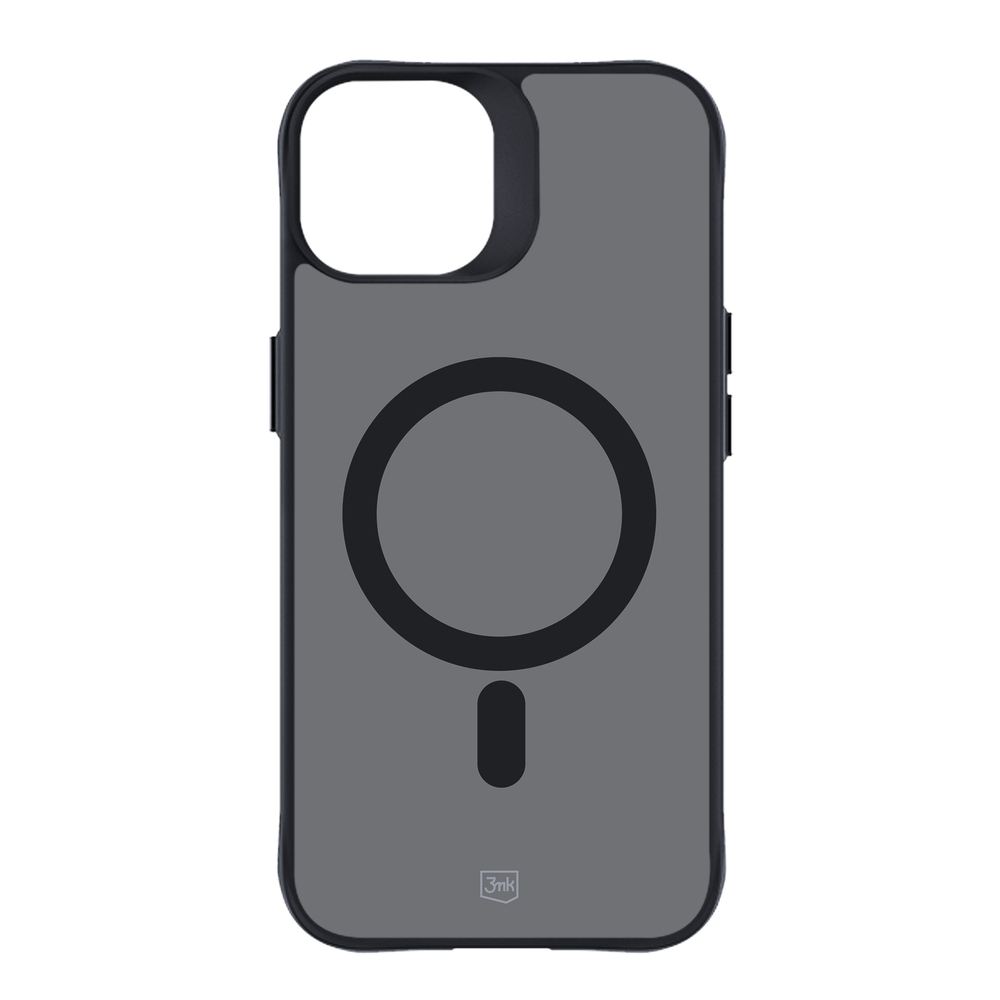 3mk iPhone 15 Case Smoke MagCase with MagSafe, Semi-Transparent